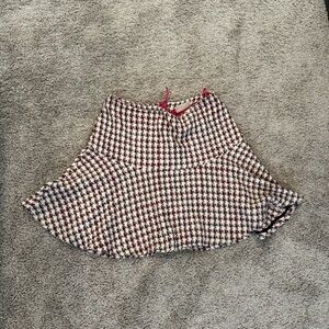 Maeve Pink and Black Tweed Skirt